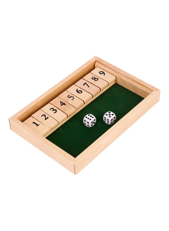 NIBEMINENT Wooden Flaps And Dices Game - Image 1