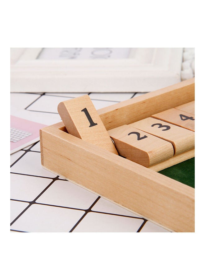 NIBEMINENT Wooden Flaps And Dices Game - Image 5