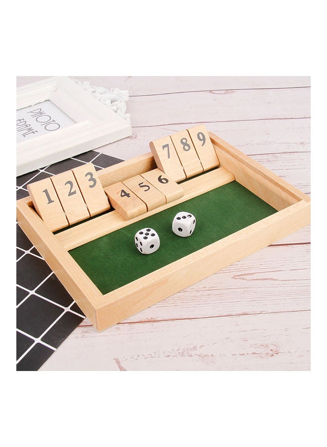 NIBEMINENT Wooden Flaps And Dices Game - Image 3