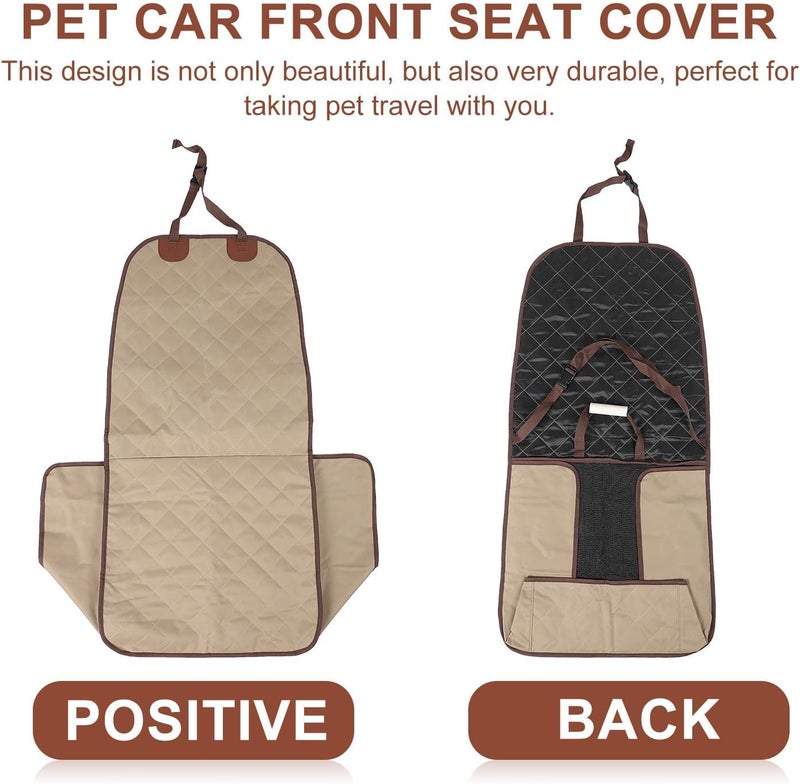 Pet Car Front Seat Cover Waterproof Dog Mat Protector Sturdy Pet Auto Seat Cover for Vehicle Travel - Image 3