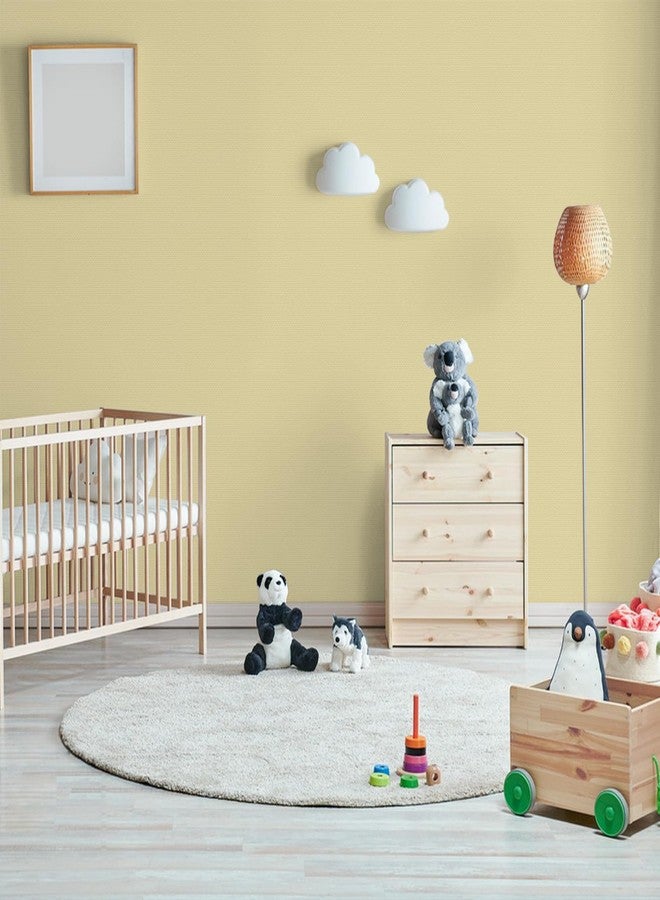 Abyssaly Light Yellow Wallpaper Solid Color Peel and Stick Wallpaper for Cabinet Self Adhesive and Removable Vinyl Wall Paper for Furniture,Bedroom, Kitchen, Drawer, Shelf Liner 15.71 in X 118 in - Image 5