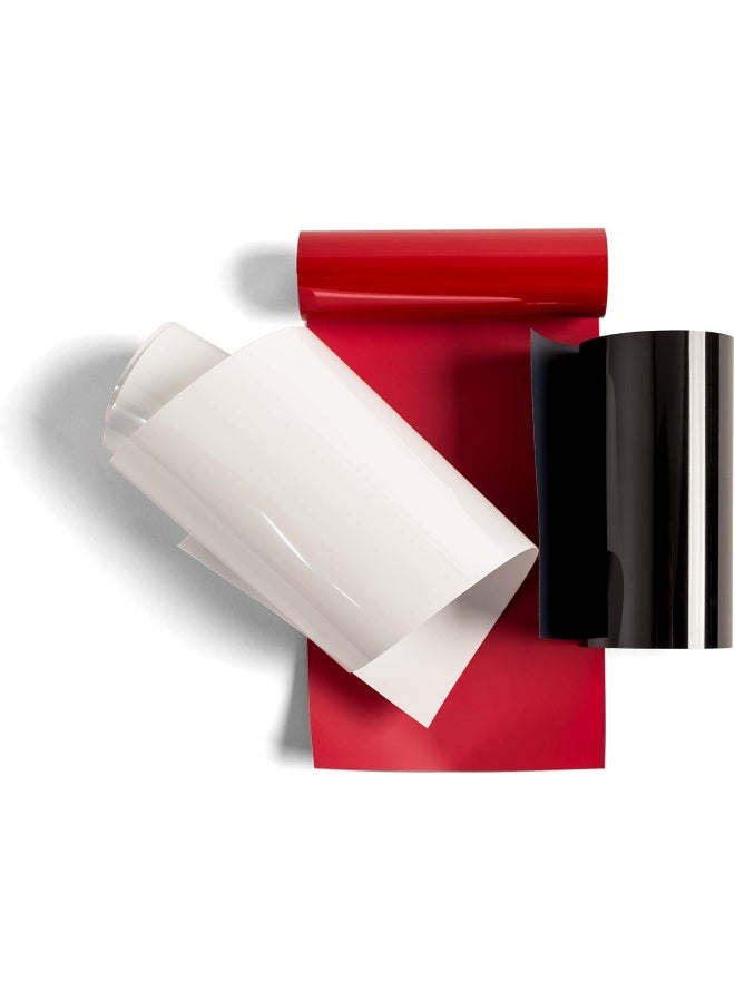 Cricut Everyday Iron On - 3.7”x2Ft 3 Rolls Includes Black White Red Htv Vinyl For T-Shirts Use With Explore Air 2/Maker Elegance - Image 1