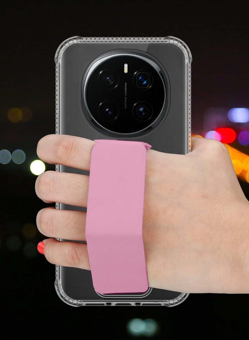 دبليو تيك غطاء غطاء وسادة هوائي هونر ماجيك 7 برو 5 جي 2024 TPU - شفاف / وردي - Image 2