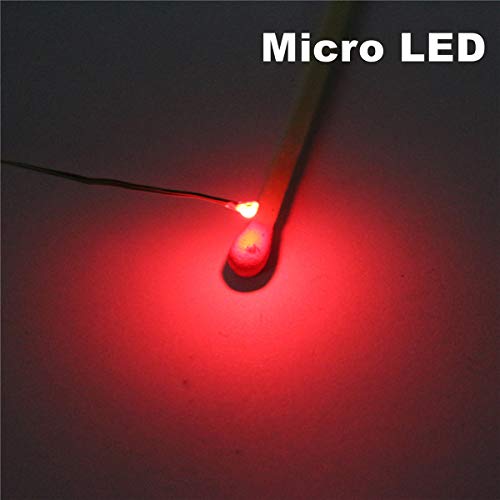 Bowerful 25pcs Pre-soldered Micro Litz Wired Leads Red SMD Led 0603 + Muti-Resistor New - Image 2