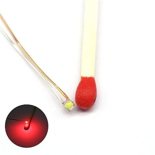 Bowerful 25pcs Pre-soldered Micro Litz Wired Leads Red SMD Led 0603 + Muti-Resistor New - Image 1