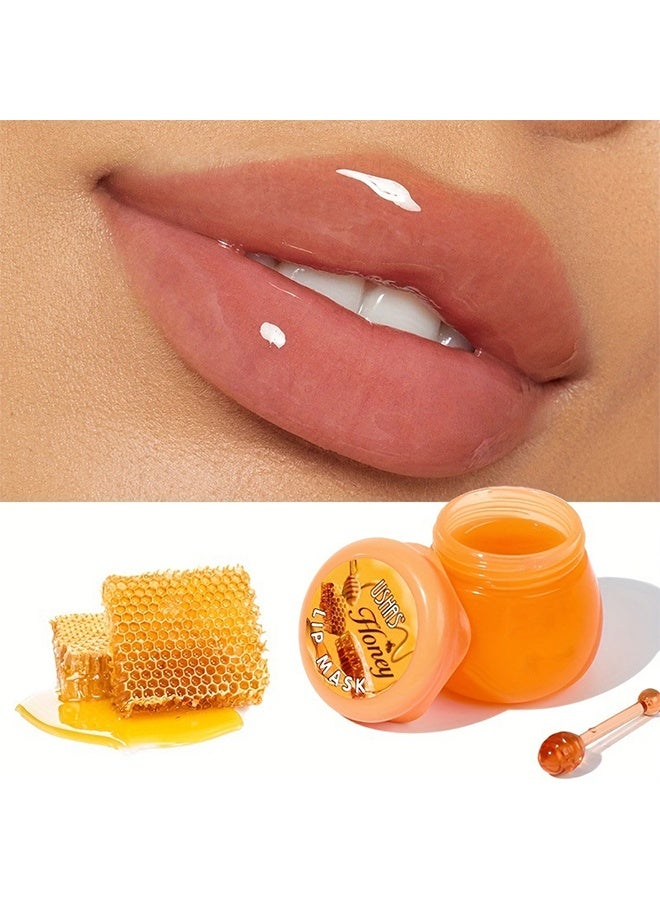 Ushas Honey-Lip Mask Lip,Balm Moisturizing Fade Lip Lines Lip Mask Hydrating Dry Protection - Image 2