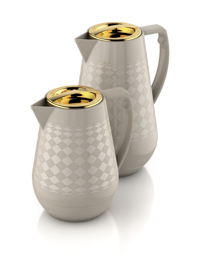 Home Master 1.5-liter tea thermos set from home master – Elegant design with a double thermal insulation to keep hot and cold for long hours. 