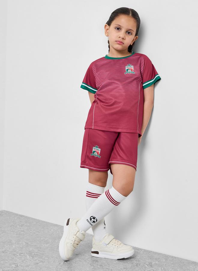 Styli Boys Portugal Print Jersey T-Shirt and Shorts FIFA Football Set - Image 5
