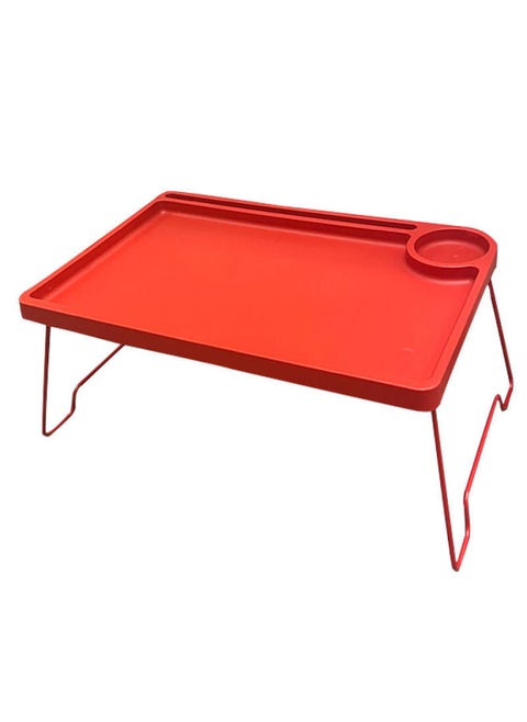 Foldable Bed Small Table Dining Rack Laptop Stand Lazy Bedroom Bay Window Table Kang College Student Dormitory-Color:Red Folding Computer Stand
