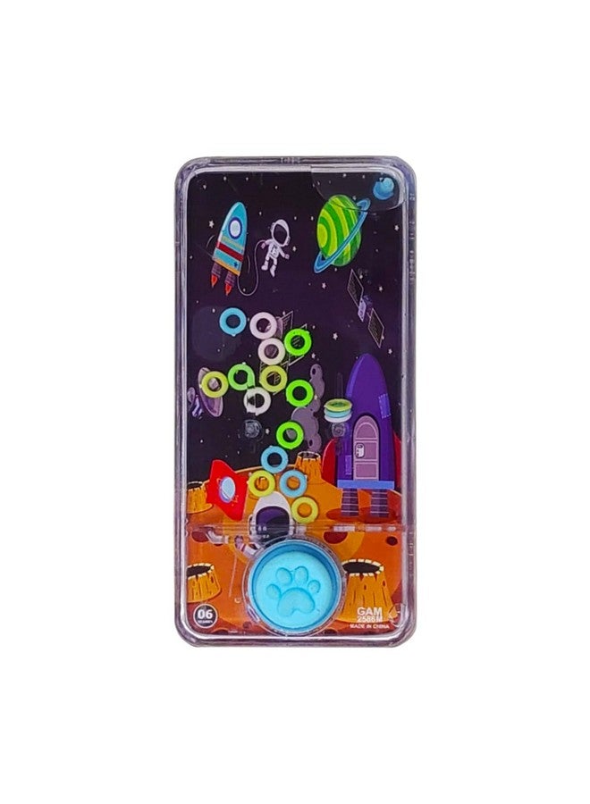 بارتيت لعبة مائية محمولة بموضوع الفضاء من بارتيت، لعبة رمي حلقات فقاعات الماء، ألعاب مائية، ألعاب عائلية للسفر، هدية مثالية للأطفال الأولاد والبنات (عبوة من قطعة واحدة) (ألوان متنوعة) - Image 1