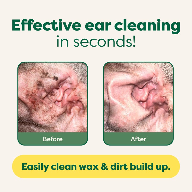 Earth Rated Pet Ear Wipes, Hypoallergenic Cleaner for Dogs & Cats Ears to Remove Dirt and Wax Build Up, Wild Oat Scent, 70 Count - Image 3