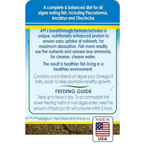 API ALGAE EATER WAFERS Algae Wafer Fish Food 3.7-Ounce Container - Image 4