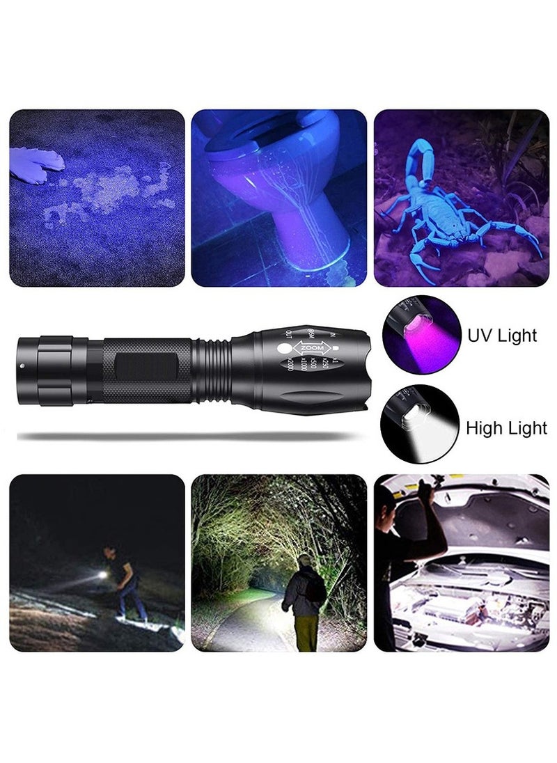 Generic Flashlight UV and White Light 2 In 1 Flashlight LED Dual Color Waterproof Flashlight  - Image 2