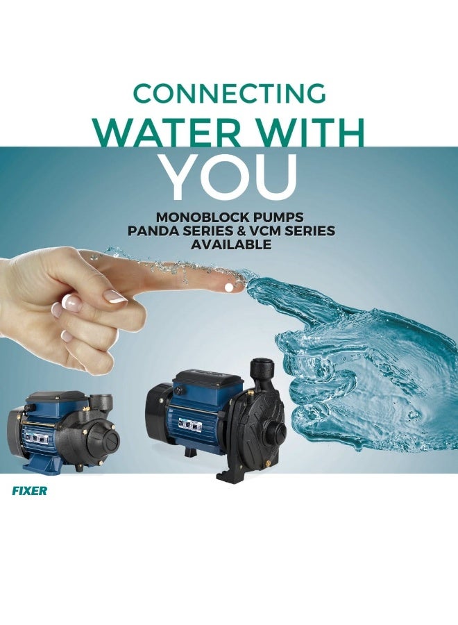 فكسر مضخة مياه أحادية الكتلة طرد مركزي بقوة 1.0 حصان - محرك ألومنيوم عالي الكفاءة، مدخل/مخرج 25×25 مم - Image 4