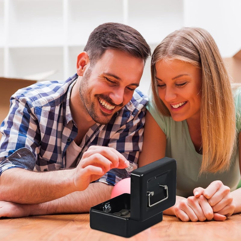 KYODOLED Cash Box with Key,Small Safe Lock Box with Portable Handle,Cash Drawer,5.91"x 4.72"x 3.15" Black Small - Image 5