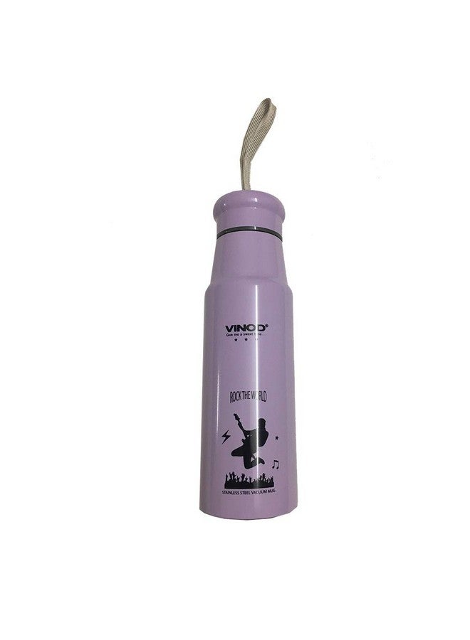 VINOD Vinod Inside Stainless Steel Water Bottle for Office and Home, 650ml, Purple - Image 1