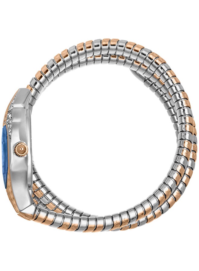 Just Cavalli جست كافالي ليدي سنيك غلام إيفو 7 دوبيو JC1L193M0065 - ساعة كوارتز أنثوية بيدين من الفولاذ المقاوم للصدأ - Image 2