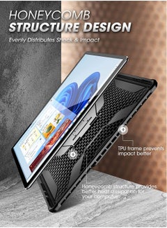 SupCase Unicorn Beetle Pro Series Case for Microsoft Surface Pro 8 (2021), with Built-in Kickstand Rugged Protective Case Compatible with Type Cover Keyboard (Black)  - Image 3