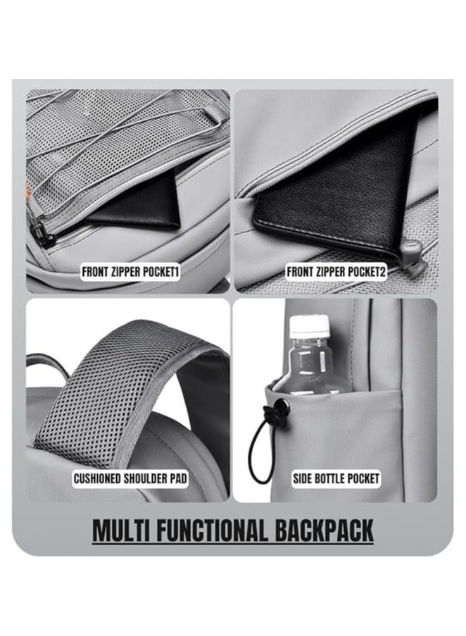 Outdoor Casual Double Shoulder Backpack High Quality Waterproof with Large Capacity [20 - 39] L Multi-Function for Travel, Laptop 15.6 inch, College, Luggage, Sports Backpack 44*17*33 cm - Image 4