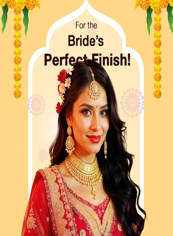 DAZLLER طقم دازلر غراند غلام - لون بشرة متوسط، مجموعة مكياج شاملة مع برايمر، فاونديشن سائل، كاجال، ماسكارا، ظلال عيون والمزيد، تدوم طويلاً، خفيف الوزن، مقاوم للماء، مناسب لجميع أنواع البشرة - Image 4