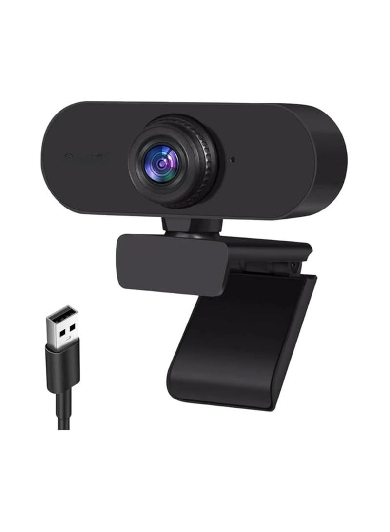 HD Webcam 1080p with Microphone – USB Plug & Play, Auto Focus, Noise Reduction – for Laptop & Desktop Video Calls and Streaming - Image 1