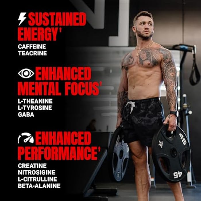 PROSUPPS Mr. Hyde Signature Pre Workout Powder with Creatine, Beta Alanine & Caffeine - Performance, Energy & Endurance - Clean Fitness & Gym Supplements for Men & Women (Blue Razz, 30 Servings) - Image 3