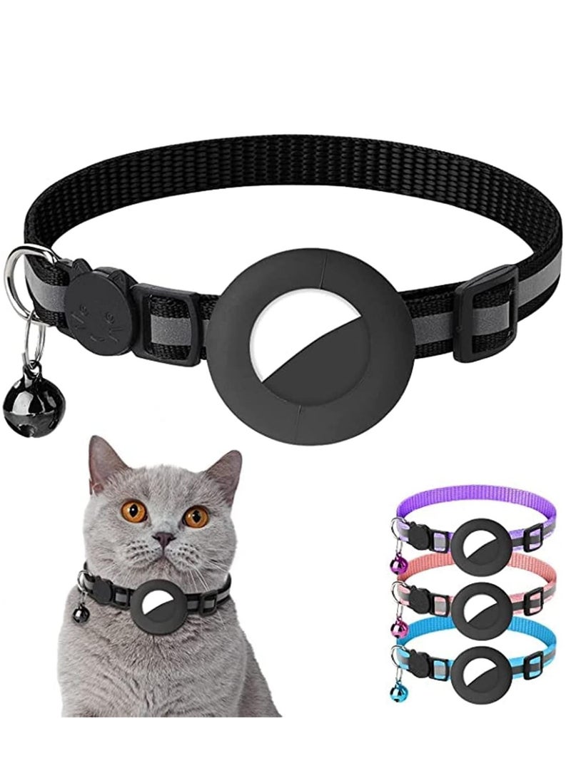 كول بيبي coolbaby القط الياقات ، الياقات القط مع الجرس و زر الأمان ، 3 / 8 بوصة واسعة ، مع دعم للماء الياقات العاكسة ، متوافق مع القط والكلب ، 1 ، أسود . - Image 1