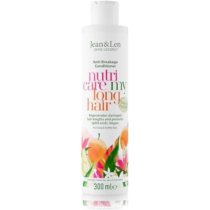 Jean & Len NUTRI CARE MANGO & AVOCADO CONDITIONER FOR LONG & DAMAGED HAIR, PREVENTS HAIR BREAKAGE, IMPROVES MOISTURE RETENTION, PARABENS & SILICONES, VEGAN, 300 ML - Image 1