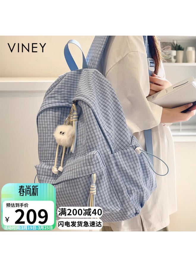 Viney Women's Backpack High-value Student Middle And High School Schoolbag Lightweight Travel Backpack Birthday Gift For Girlfriend - Image 1