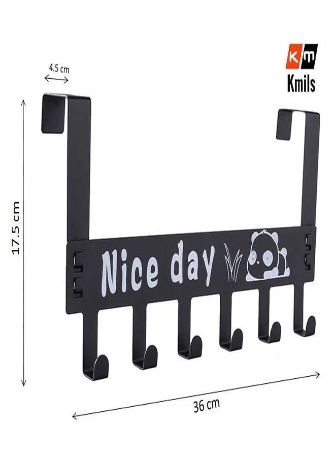 Kmils Door Hanger for Clothes Without Drill, Over The Door Hook Hanger, Door Hooks for Clothes, Cloth Hanging Hooks for Door, Door Hangers (Pack of 2) - Image 3