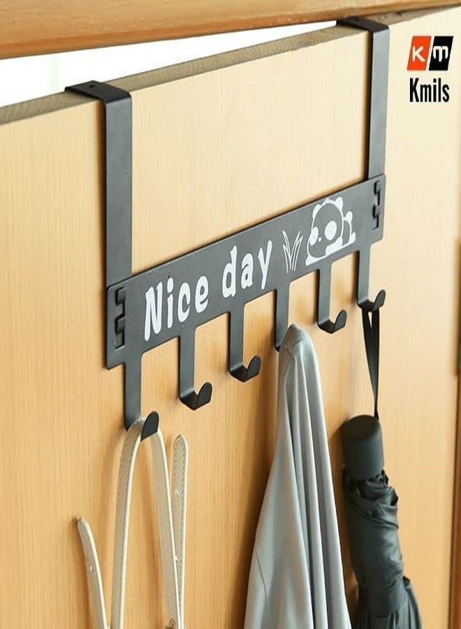Kmils Door Hanger for Clothes Without Drill, Over The Door Hook Hanger, Door Hooks for Clothes, Cloth Hanging Hooks for Door, Door Hangers (Pack of 2) - Image 2