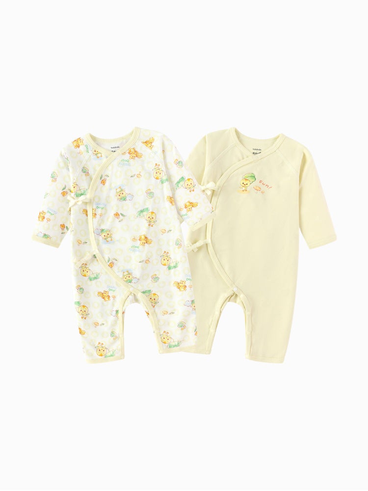Balabala Unisex Set Of Two Wrap Style Bodysuits - Image 1