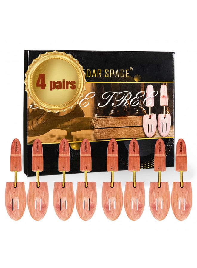 Cedar Space شجرة تمديد الأحذية الخشبية من خشب الأرز، مقاسات 6.5-14، شجر تمديد الأحذية من خشب الأرز، 2/4 قطعة لتمديد الأحذية للرجال، أحذية رياضية، أحذية بوت - Image 1
