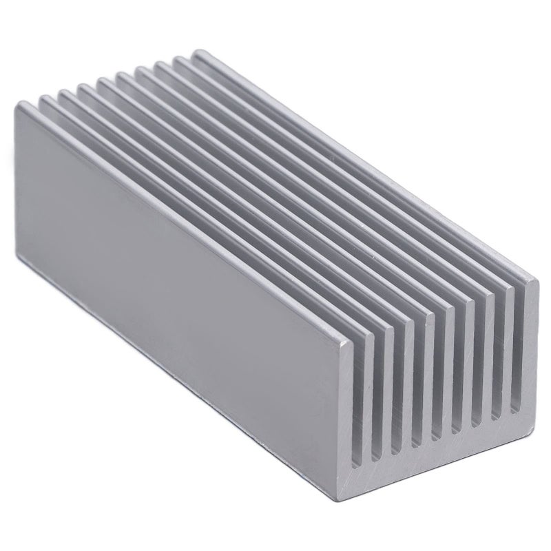 2Pcs Aluminum Heatsink Kit With Thermal Conductive Adhesive 100x40x30mm For CPU PCB Chip Cooling - Image 5