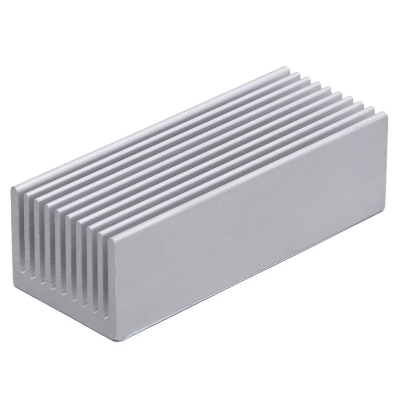 2Pcs Aluminum Heatsink Kit With Thermal Conductive Adhesive 100x40x30mm For CPU PCB Chip Cooling - Image 4