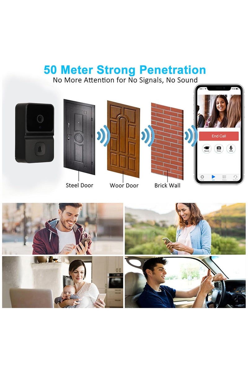 VIVP 1080P HD Video Doorbell with Wide Angle Lens, Night Vision, 2 Way Audio, Remote Video Call Doorbell Camera with Chime for Home Security and Outdoor Use - Image 5