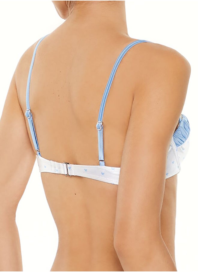 FOREVER 21 - Satin Hearts Underwire Bikini Top - Image 1