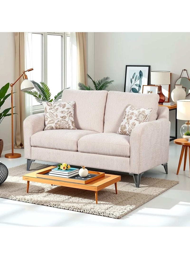 Royaloak Weston Fabric 2 Seater Sofa | Metal Frame Support | Fabric Upholstery | Sofa 2 Seater | Durable & Long-lasting | Comfortable Seating Space - Image 1