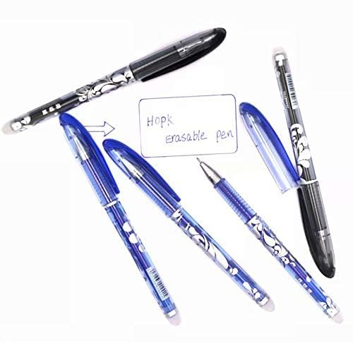 ARROLLIANT Blue Ink Erasable Gel Pen Set with attached Magic Wipe Eraser Gel Pen 0.35mm Pack of (8) - Image 4