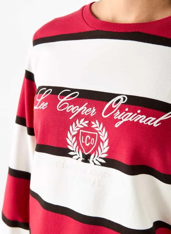 Lee Cooper Lee Cooper Striped Sweatshirt with Long Sleeves