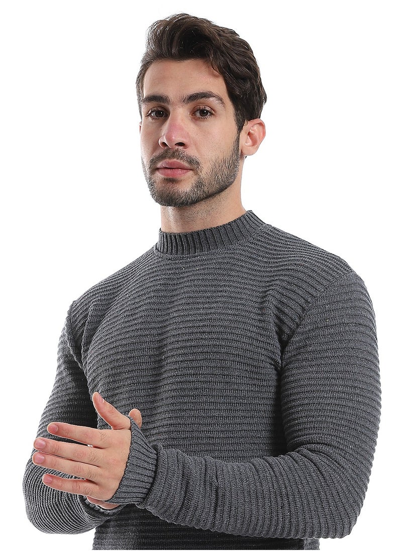 Caesar - Wool Mens Pullover With Round Neck - Image 1