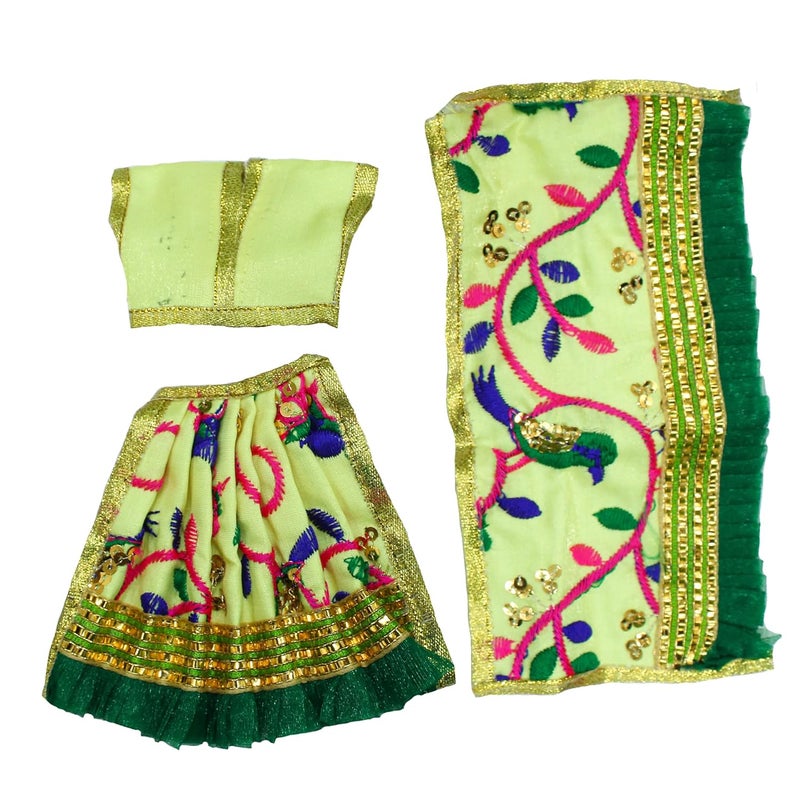 The Holy Mart Radha Krishna Dress Size 4 Dress Set for Radha Krishna Radha Krishna Dress Set - Image 4