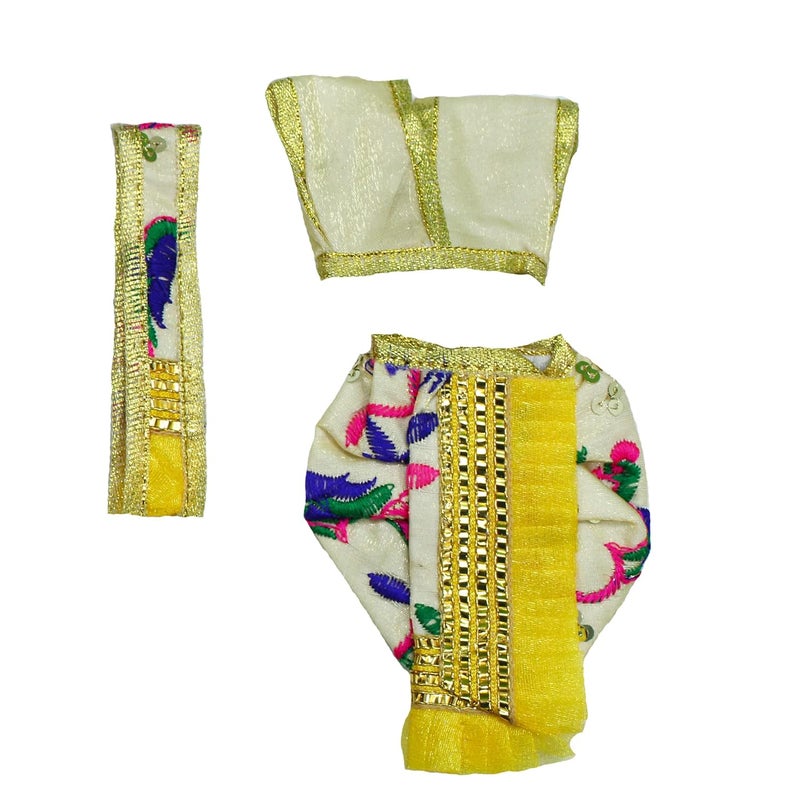 The Holy Mart Radha Krishna Dress Size 4 Dress Set for Radha Krishna Radha Krishna Dress Set - Image 3