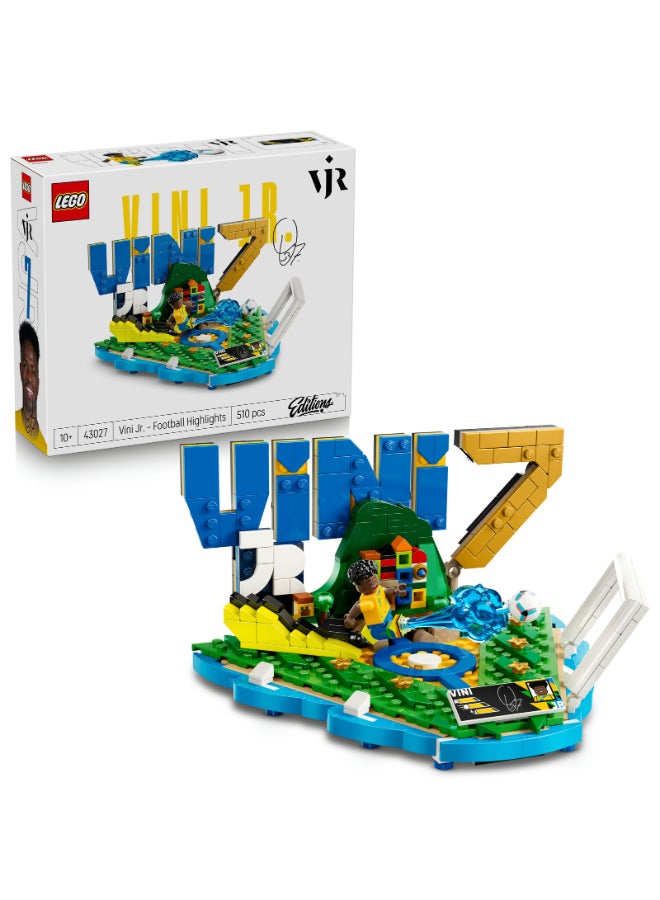LEGO Editions Vini Jr. Soccer Highlights 43027 Building Set (510 Pieces) - Image 1