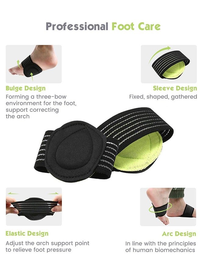 Polish'D Arch Support, 1 Pairs Compression Fasciitis Cushioned Support Sleeves, Plantar Fasciitis Foot Relief Cushions for Plantar Fasciitis, Fallen Arches, Achy Feet Problems for Men and Women - Image 5