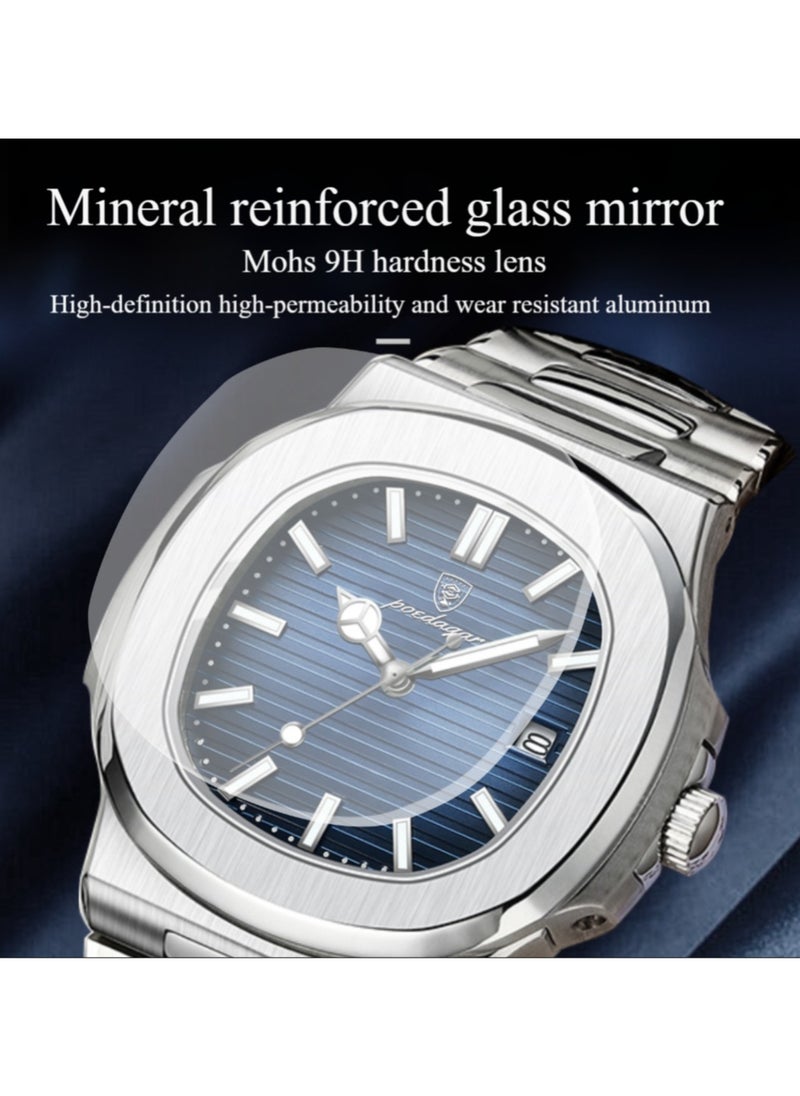POEDAGAR Man Watch Waterproof Luminous Men's Watch Quartz-40.5mm  - Image 3
