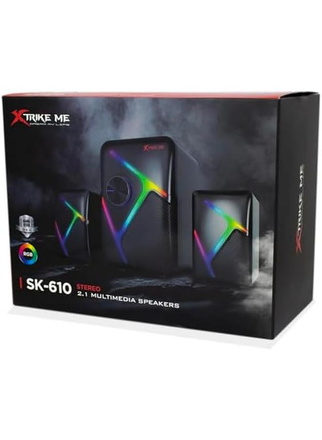 XTRIKE ME Sk 610 Gaming Speaker Black - Image 3