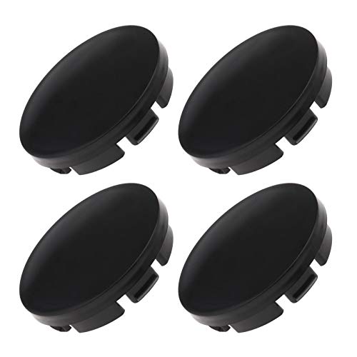 SING F LTD 4Pcs Car Auto Wheel Center Caps Front & Rear Hub Covers Black ABS for Vehicle Replacement Accessories 56mm Outer Diameter - Image 1