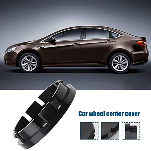 SING F LTD 4Pcs Car Auto Wheel Center Caps Front & Rear Hub Covers Black ABS for Vehicle Replacement Accessories 56mm Outer Diameter - Image 2