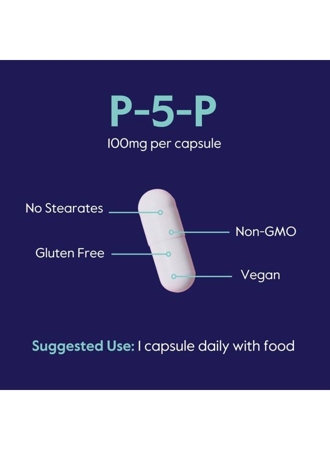 BESTVITE P-5-P 100mg (240 Vegetarian Capsules) (120 x 2) (CoEnzymated Form of B-6) - No Stearates - Vegan - Non GMO - Gluten Free - Image 5